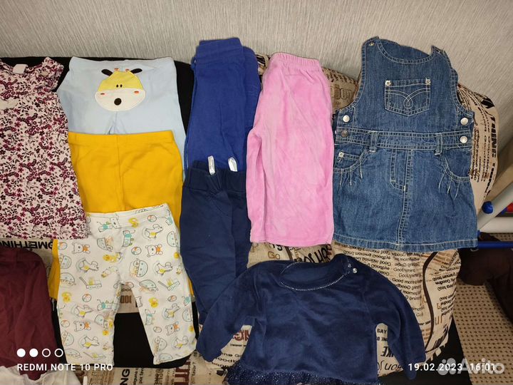 Вещи пакетом на девочку 68-74