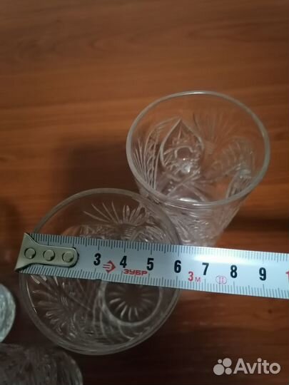 Хрустальные стаканы СССР новые