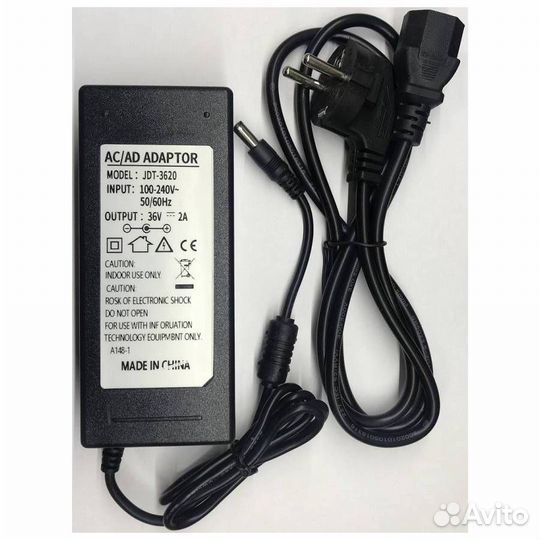 Блок питания для гироскутера 5.5x2.5мм, 72W (36V