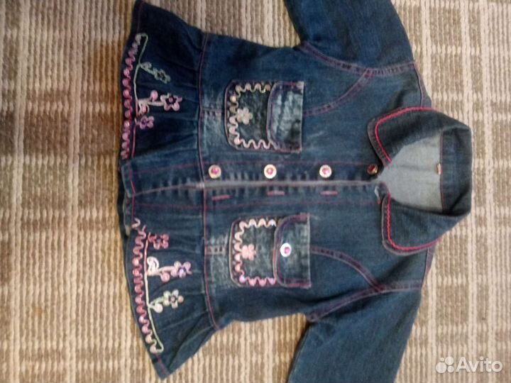 Джинсовый костюм для девочки 116 122