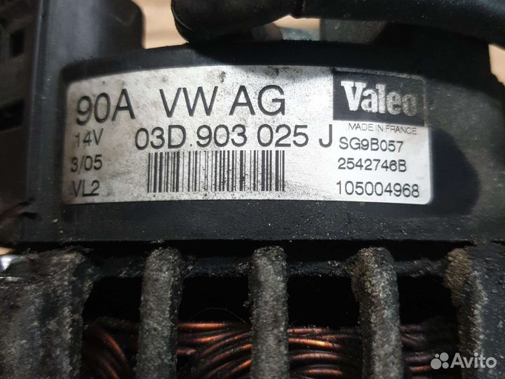 Генератор 03D903025J skoda fabia