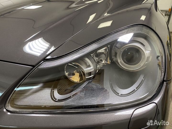 Фары Porsche Cayenne 957 black/gts