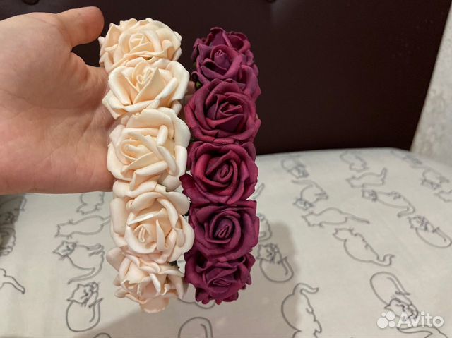 Ободок/венок из роз