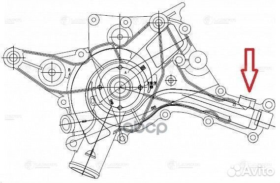 Насос водяной для ам Mercedes-Benz С (00),E (9