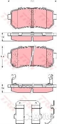 Колодки тормозные дисковые зад GDB3421 TRW