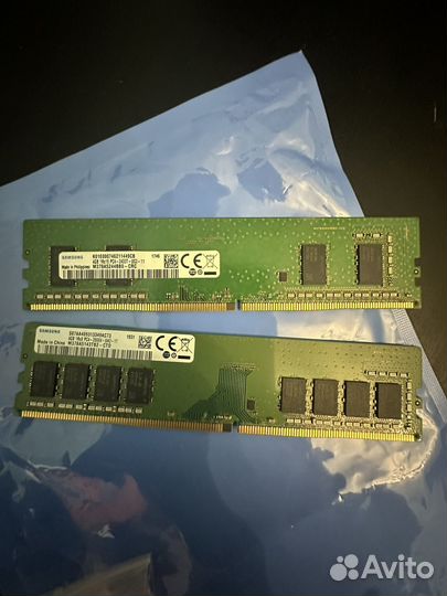 Оперативная память ddr4 8gb (2x4гб)