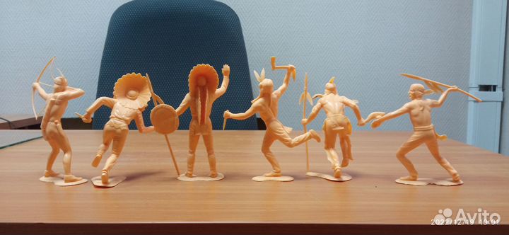 Солдатики Marx 150 мм индейцы 6 дюймов