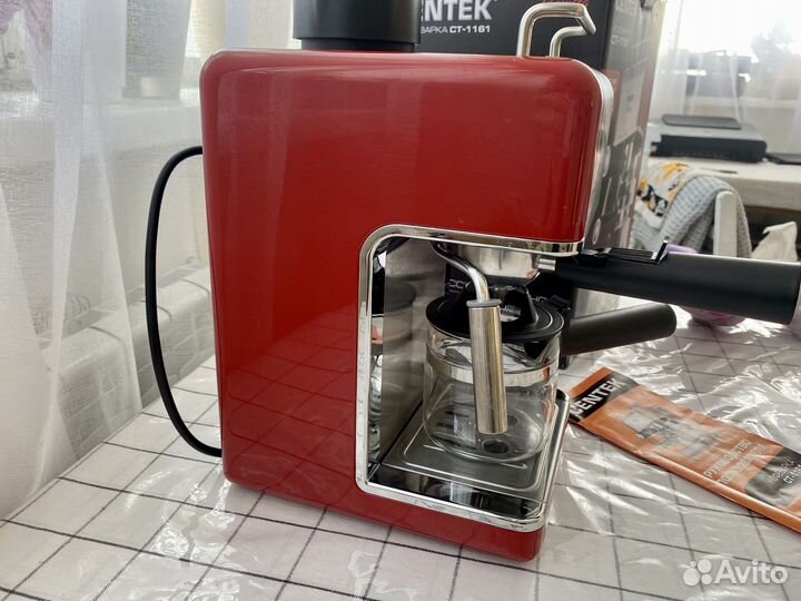 Кофеварка рожковая centek новая 240 мл