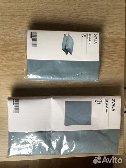 Простыня и наволочка Dvala IKEA