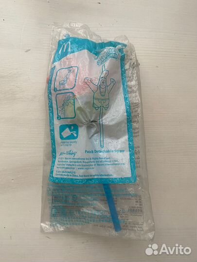 Игрушка из макдональдса-Трубочка 