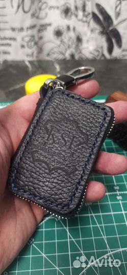 Кожаный чехол для ключа авто
