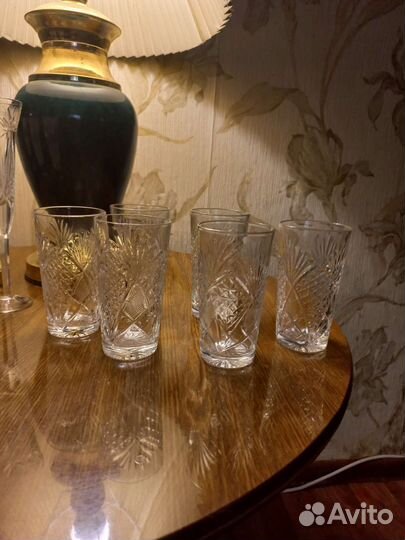 Люстра хрустальная, хрустальная посуда