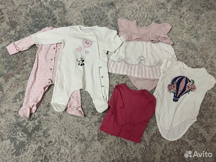 Вещи брендовые пакетом для девочки 56 68 74