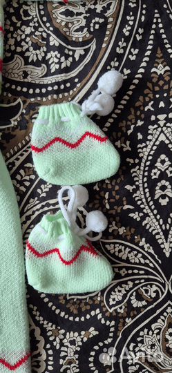 Костюм теплый вязаный 68-74