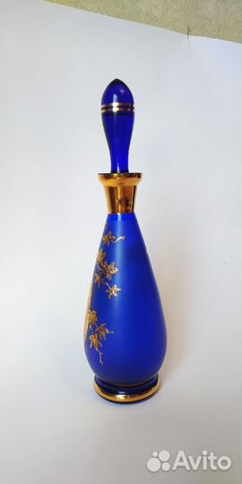 Графин богемское стекло винтаж