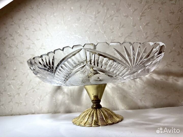 Ваза для фруктов бронза