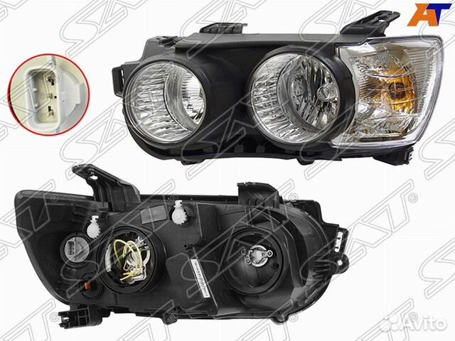 Фара левая на Шевроле Авео Т300 хром