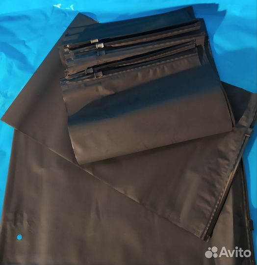 Черный матовый пакет зип лок 50х70