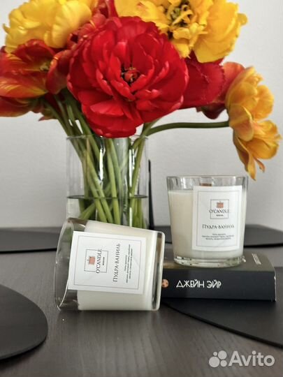 Ароматическая свеча ручной работы