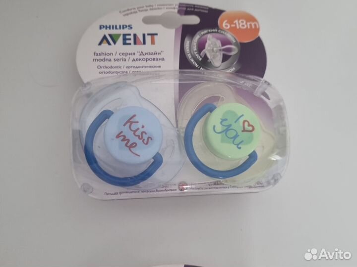 Соска пустышка avent 6 18