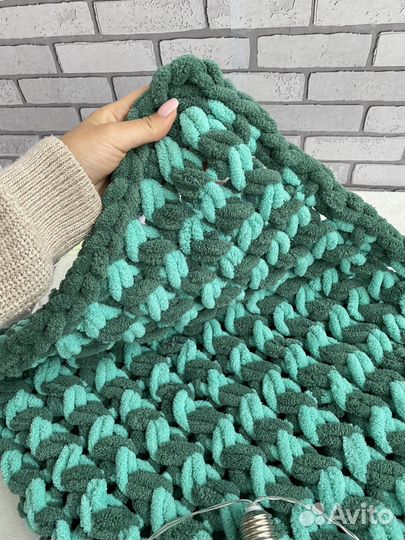 Плед вязанный