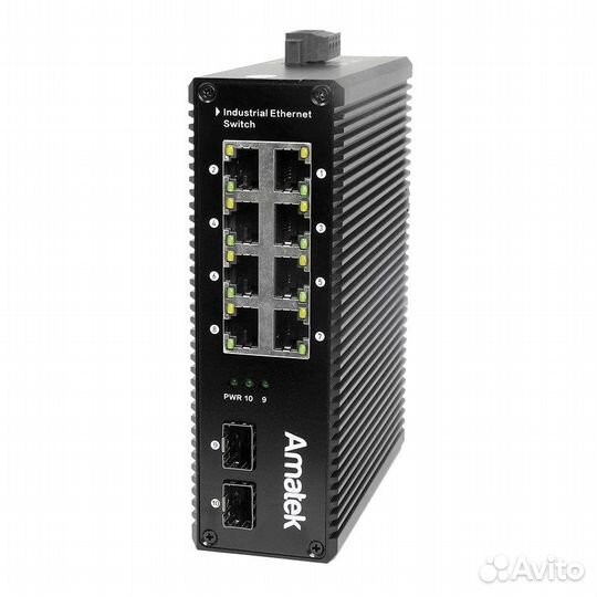 AN-SXG10P8A - промышленный 10-портовый коммутатор