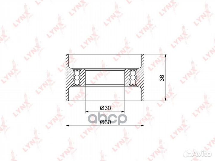 Ролик натяжной ремня грм PB1315 lynxauto