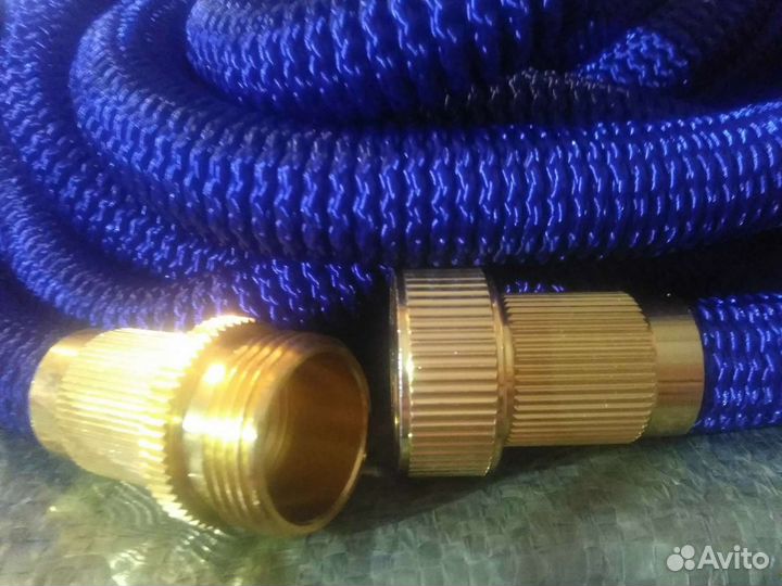 Шланг садовый растягивающийся до 25 м.с лейкой