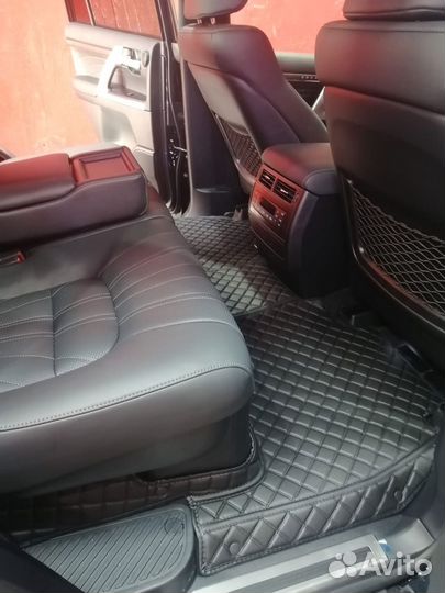 3D коврики из экокожи toyota land cruiser 200