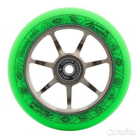 Колесо для самоката Комета Старт Салат/Черный