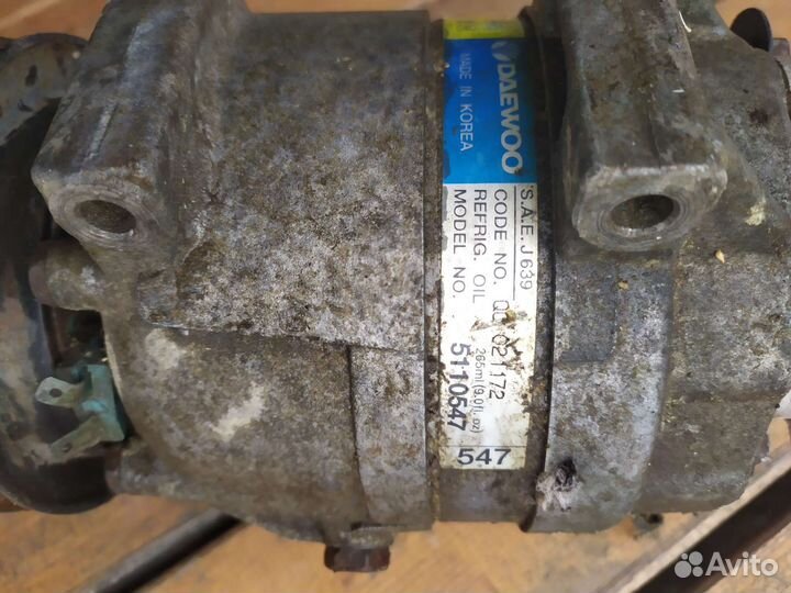 Компрессор кондиционера daewoo nexia