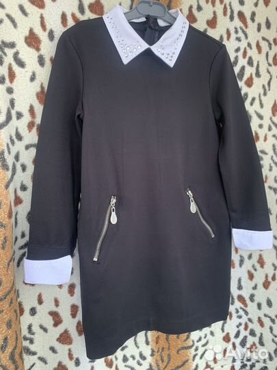 Школьное платье gulliver 122 черное