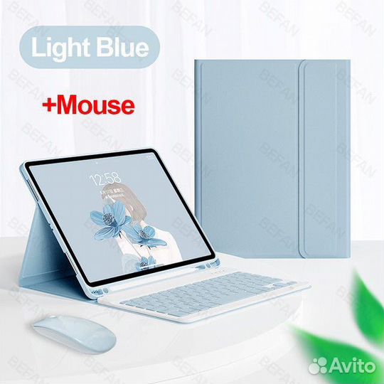 Чехол+клавитатура+мышь на iPad 7го поколения