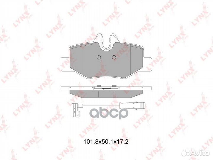 Колодки тормозные дисковые зад BD5353 lynxauto