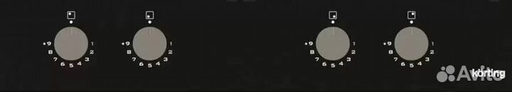 Газовая стеклянная варочная панель Korting HGG 698