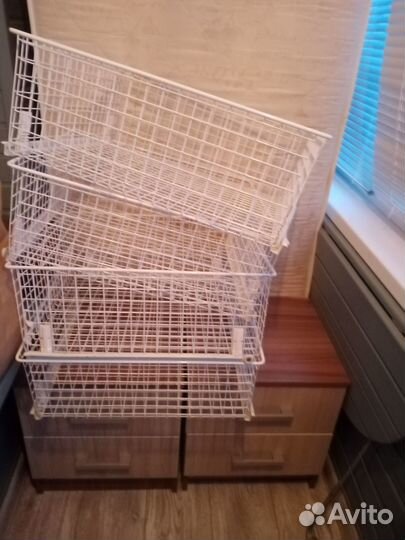 Корзина сетчатая для белья мебельная 50х50х20 4 шт