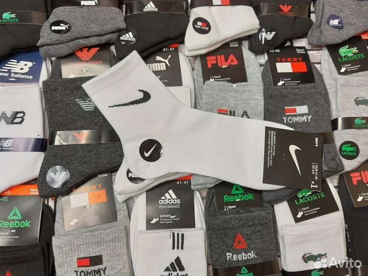 Носки Nike Adidas Puma Reebok