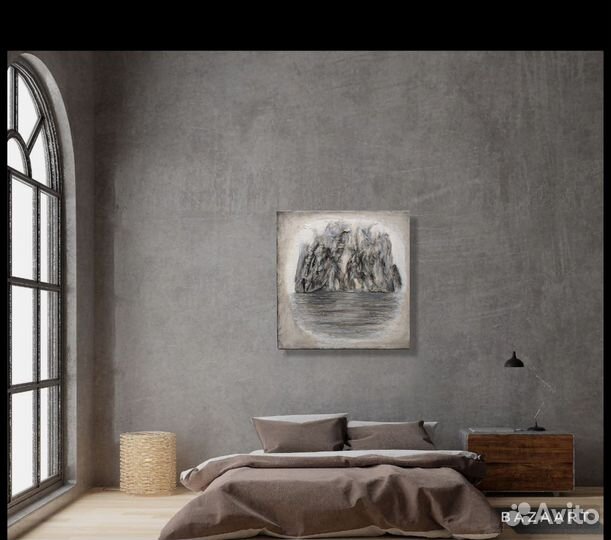 Интерьерная картина фактурная абстракция