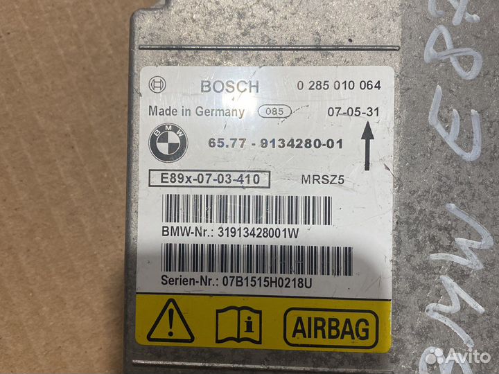 Блок управления AirBag BMW E87