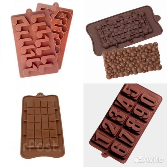 Формы силиконовые для шоколада и мармелада