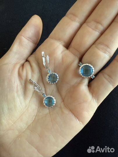 Кмплект valtera серебро лазурит