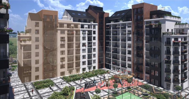 2-к. квартира, 95,4 м², 3/10 эт.