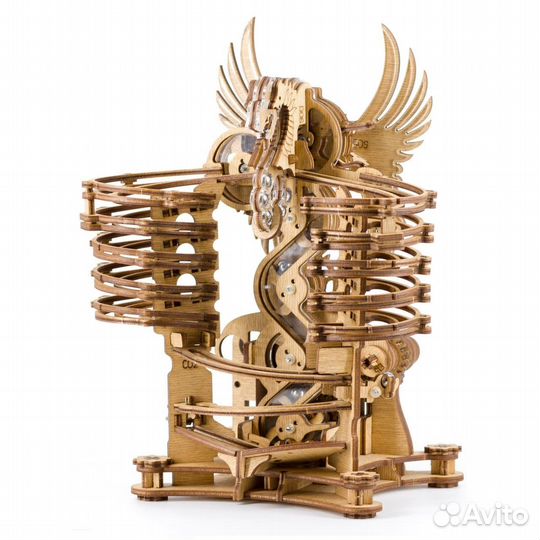 Деревянный конструктор марбл-трасса Дракон (IDvent