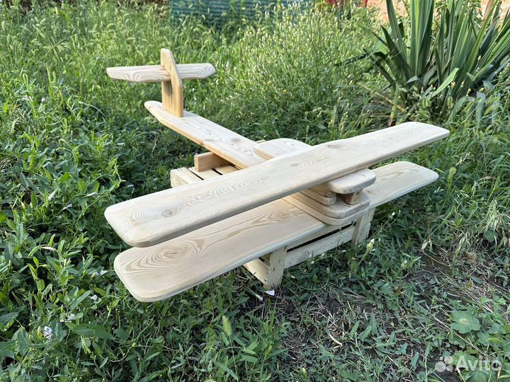 Самолет деревянный не окрашенный