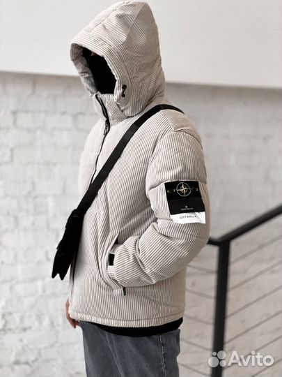 Куртка зимняя Stone island, вельветовая