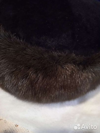 Шапка зимняя норковая женская