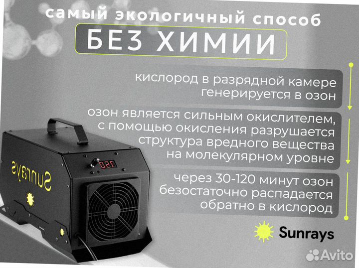 Озонатор купить промыш-й Sunrays 10 г.ч