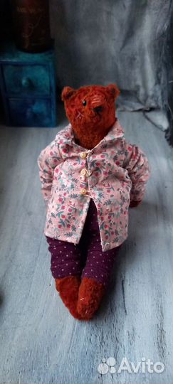 Мишка тедди примитив. Ручной работы