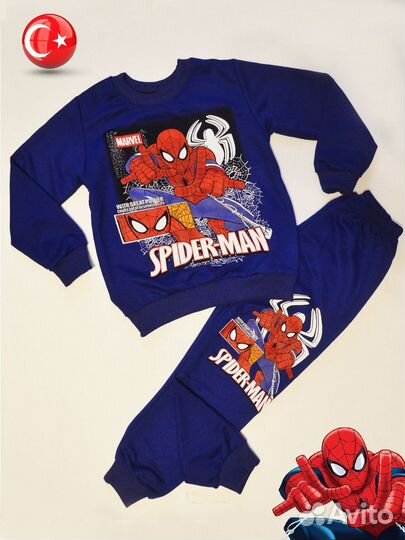 Костюм для мальчика человек паук 110,116,122,134