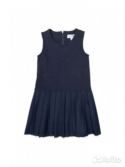 Школьная форма, сарафан синий 134